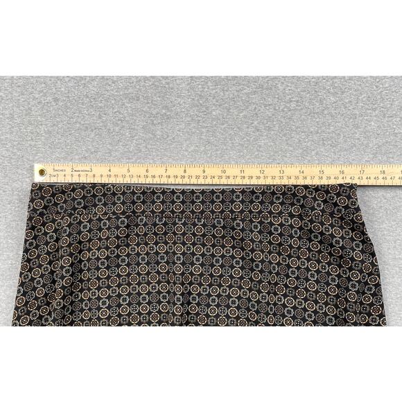 VTG Sag Harbor Skirt 14 Black Brown Mandala Floral Flare Hem FairyGrunge y2k 90s - Picture 5 of 13